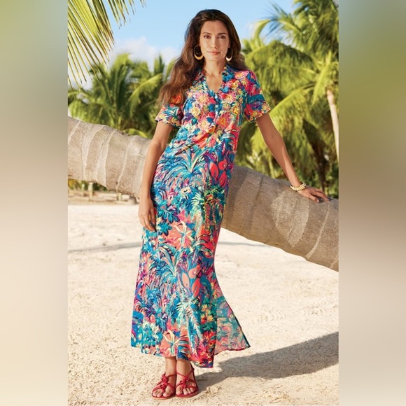 Soft Surroundings Florence Maxi Dress Size 1X - Picture 2 of 9